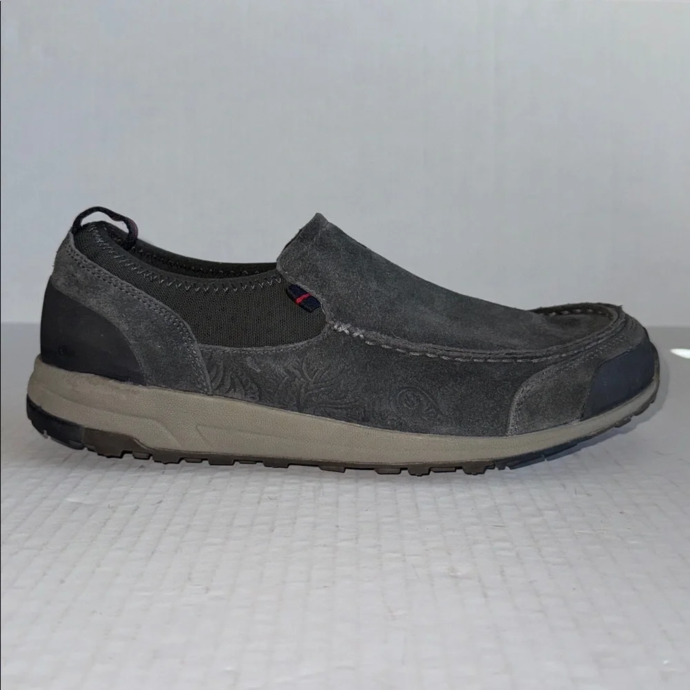 Olukai Gray Hama Kele Slip On Loafers